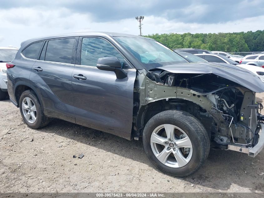 2021 Toyota Highlander Le VIN: 5TDZZRAH2MS065814 Lot: 39575423