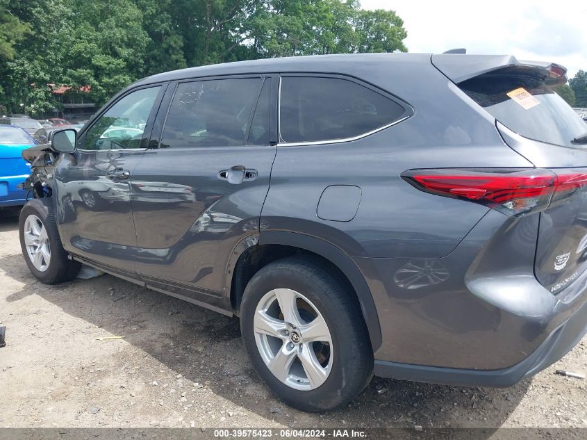 2021 Toyota Highlander Le VIN: 5TDZZRAH2MS065814 Lot: 39575423