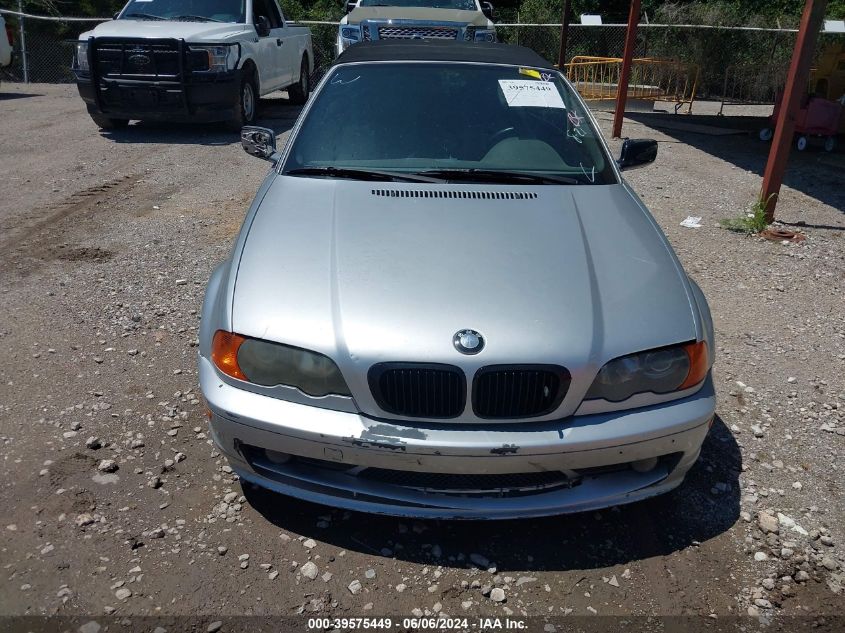 2000 BMW 323Ci VIN: WBABR334XYEA83191 Lot: 39575449