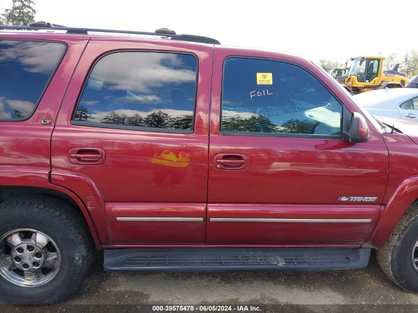 2003 Chevrolet Tahoe Lt VIN: 1GNEK13Z43J328463 Lot: 39575478