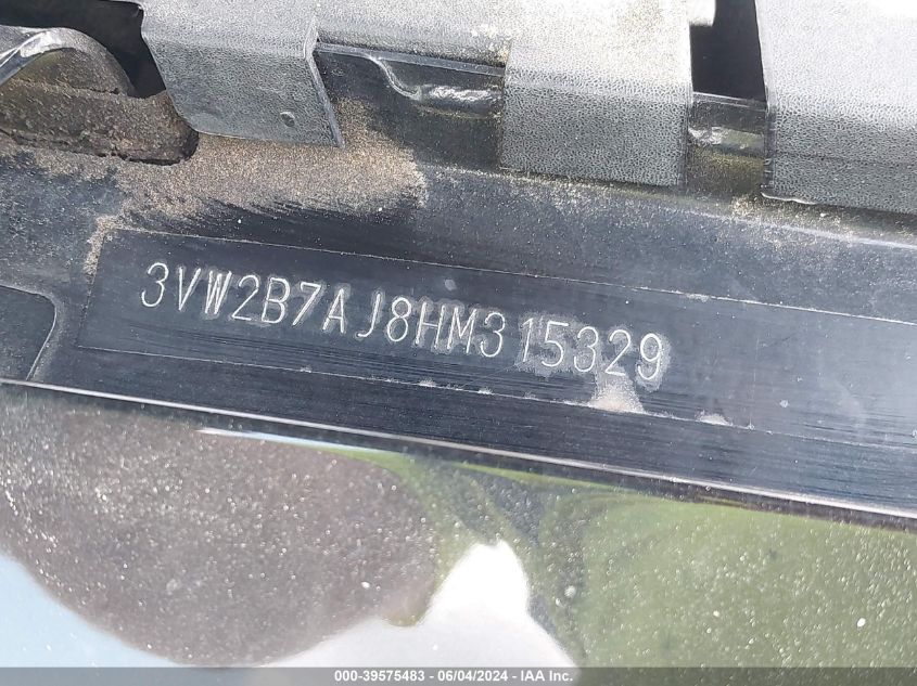 2017 Volkswagen Jetta 1.4T S VIN: 3VW2B7AJ8HM315329 Lot: 39575483