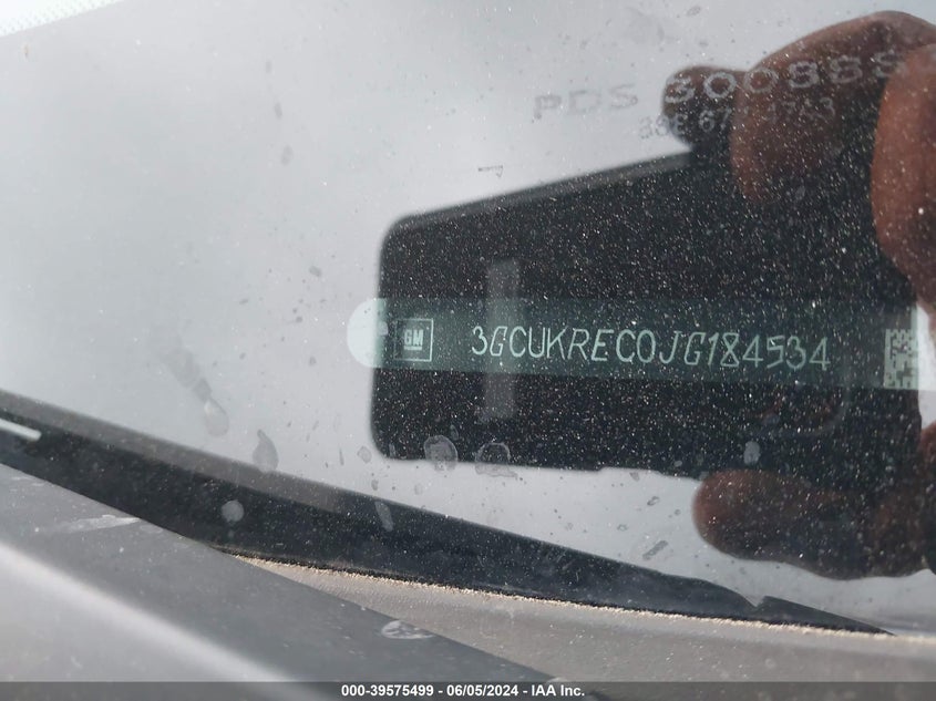 2018 Chevrolet Silverado 1500 2Lt VIN: 3GCUKREC0JG184534 Lot: 39575499