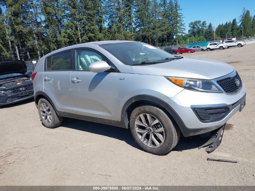 2016 Kia Sportage Lx VIN: KNDPBCAC2G7812260 Lot: 39575500