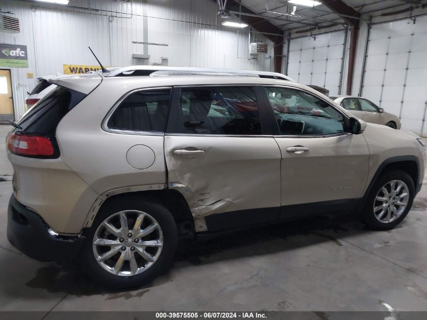 2014 Jeep Cherokee Limited VIN: 1C4PJMDS8EW309427 Lot: 39575505