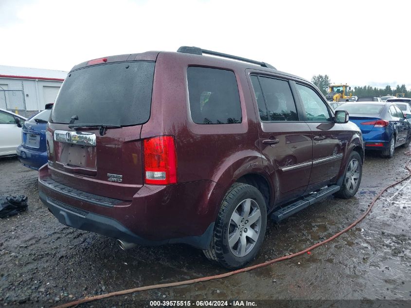 2013 Honda Pilot Touring VIN: 5FNYF4H90DB060721 Lot: 39575515