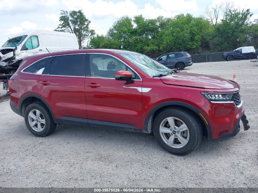 2022 Kia Sorento Lx VIN: 5XYRGDLC7NG084044 Lot: 39575526