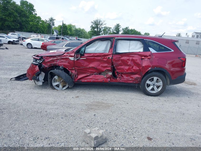 2022 Kia Sorento Lx VIN: 5XYRGDLC7NG084044 Lot: 39575526