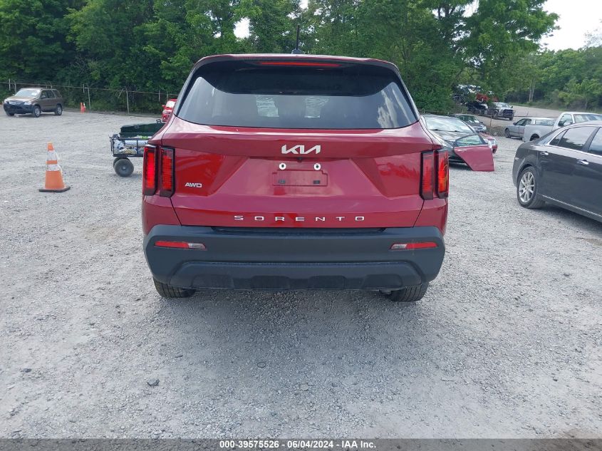 2022 Kia Sorento Lx VIN: 5XYRGDLC7NG084044 Lot: 39575526