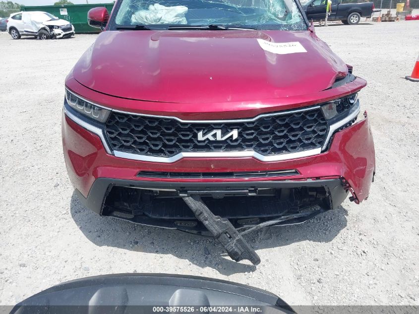 2022 Kia Sorento Lx VIN: 5XYRGDLC7NG084044 Lot: 39575526