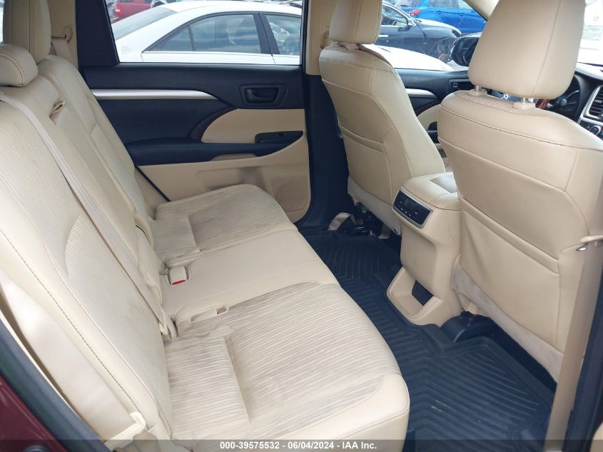 2015 Toyota Highlander Le Plus V6 VIN: 5TDBKRFH8FS088600 Lot: 39575532