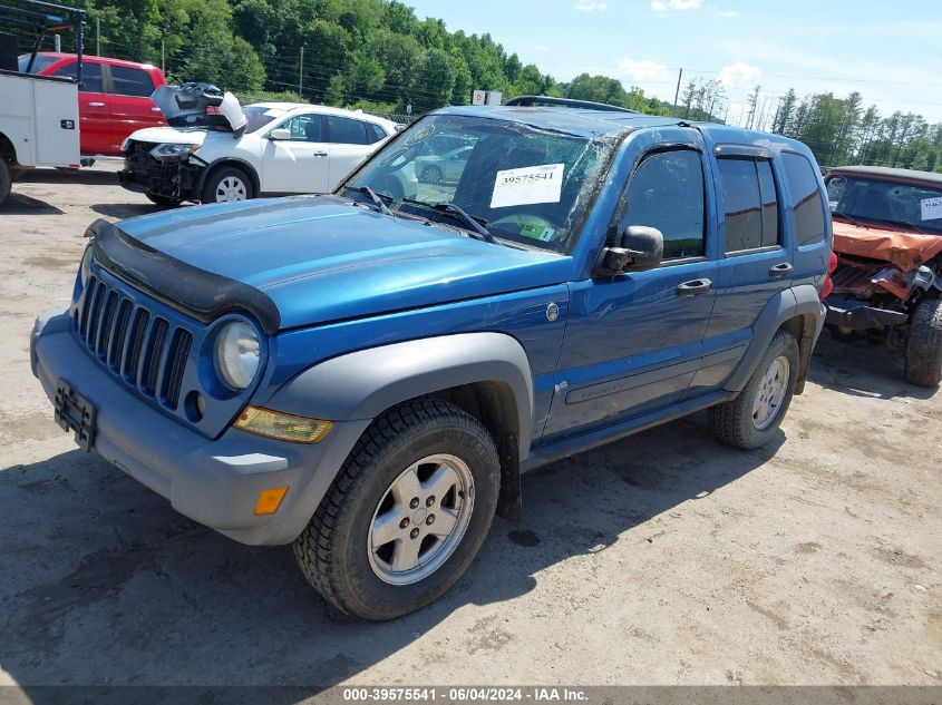 2005 Jeep Liberty Sport VIN: 1J4GL48K45W615166 Lot: 39575541