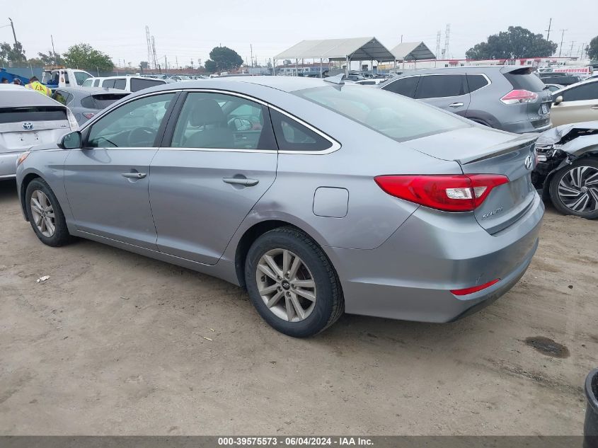 2016 Hyundai Sonata Se VIN: 5NPE24AF3GH279502 Lot: 39575573