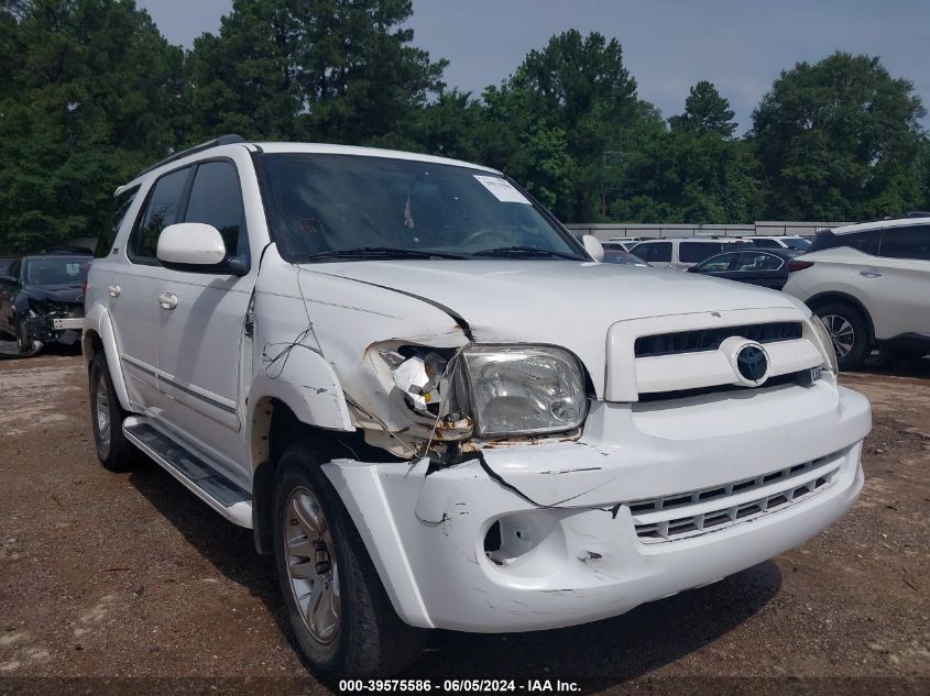 2007 Toyota Sequoia Sr5 V8 VIN: 5TDZT34AX7S284800 Lot: 39575586