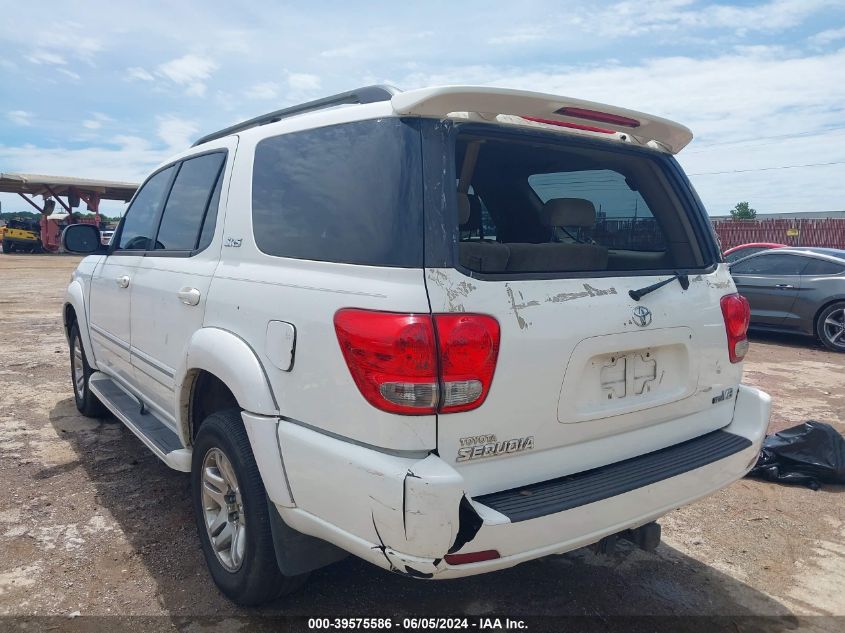 2007 Toyota Sequoia Sr5 V8 VIN: 5TDZT34AX7S284800 Lot: 39575586