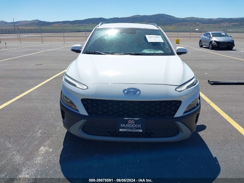 2022 Hyundai Kona Sel VIN: KM8K6CAB9NU856126 Lot: 39575591