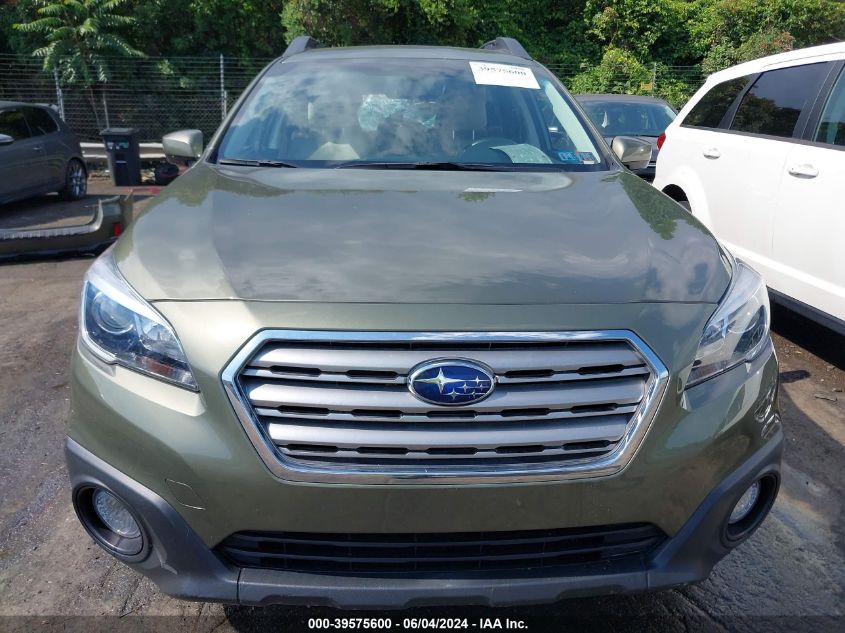 2017 Subaru Outback 2.5I Premium VIN: 4S4BSACC1H3350340 Lot: 39575600