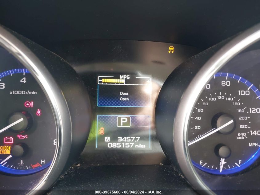 2017 Subaru Outback 2.5I Premium VIN: 4S4BSACC1H3350340 Lot: 39575600