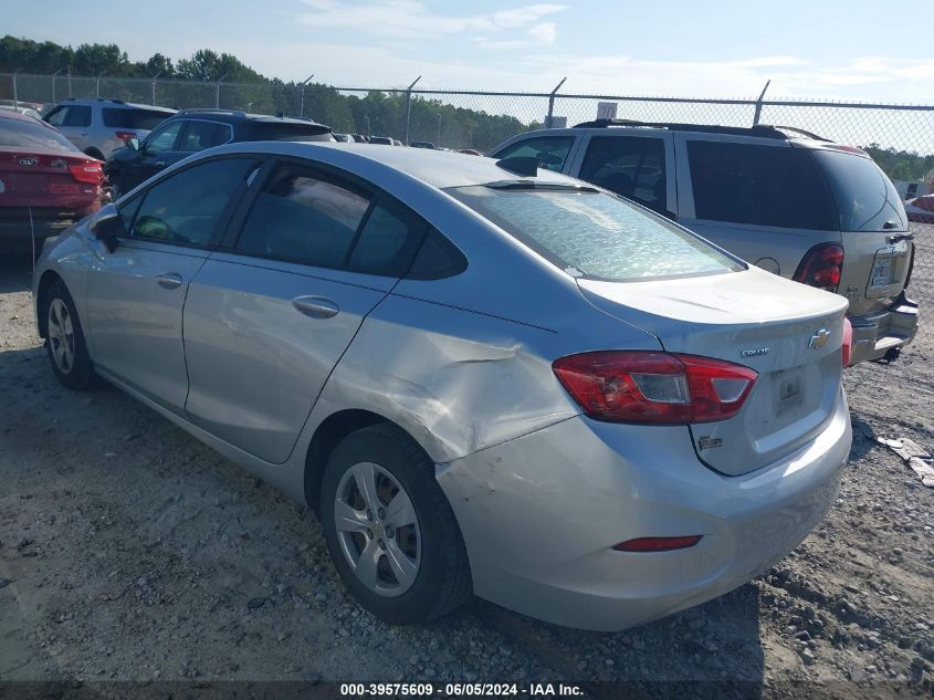 2017 Chevrolet Cruze Ls Auto VIN: 1G1BC5SM9H7196593 Lot: 39575609