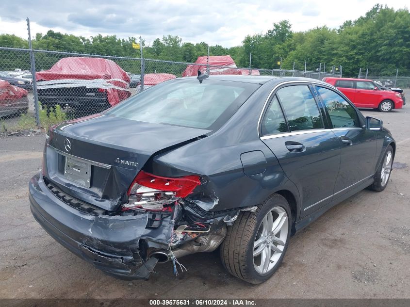 2013 Mercedes-Benz C 300 Luxury 4Matic/Sport 4Matic VIN: WDDGF8AB6DG073713 Lot: 39575631