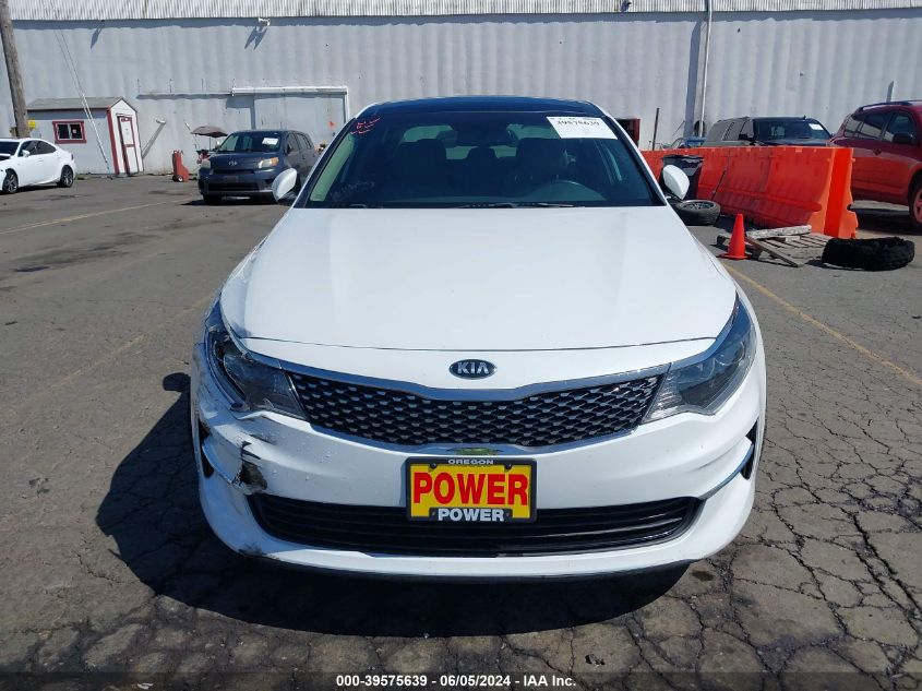 2018 Kia Optima Ex VIN: 5XXGU4L37JG245054 Lot: 39575639