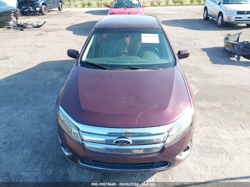 2012 Ford Fusion Sel VIN: 3FAHP0JA2CR309081 Lot: 39575649