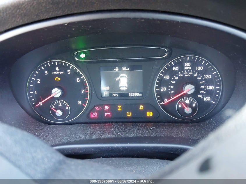 2019 Kia Sorento 2.4L Lx VIN: 5XYPGDA30KG461206 Lot: 39575661