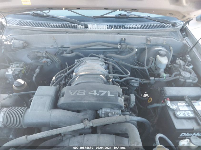 2000 Toyota Tundra Ltd V8 VIN: 5TBRT3816YS087675 Lot: 39575680