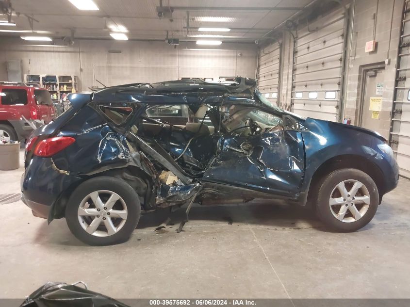 2009 Nissan Murano Sl VIN: JN8AZ18W09W123465 Lot: 39575692