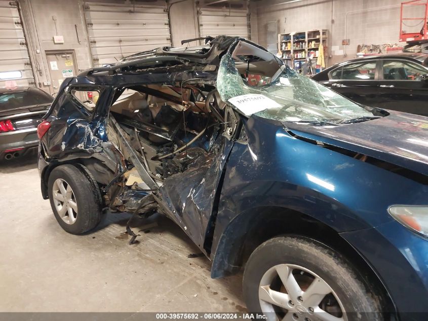 2009 Nissan Murano Sl VIN: JN8AZ18W09W123465 Lot: 39575692