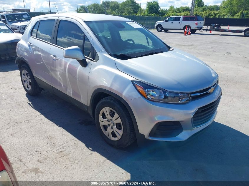 2017 Chevrolet Trax Ls VIN: 3GNCJKSB1HL254066 Lot: 39575707