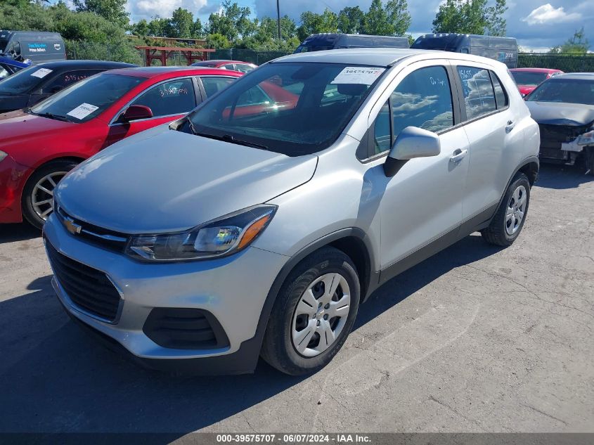 2017 Chevrolet Trax Ls VIN: 3GNCJKSB1HL254066 Lot: 39575707