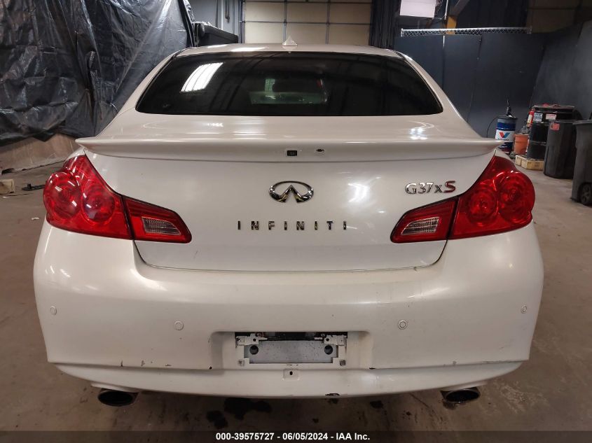 2012 Infiniti G37X VIN: JN1CV6AR9CM672492 Lot: 39575727