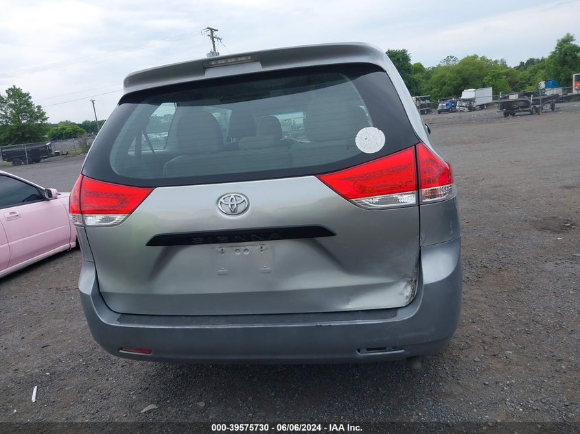 2014 Toyota Sienna VIN: 5TDZK3DC9ES407231 Lot: 39575730