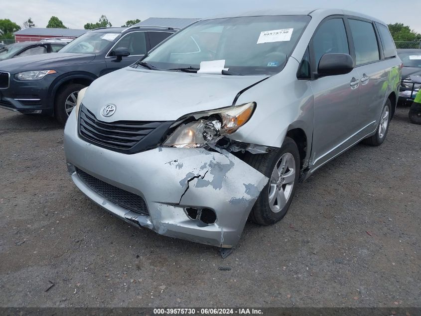 2014 Toyota Sienna VIN: 5TDZK3DC9ES407231 Lot: 39575730