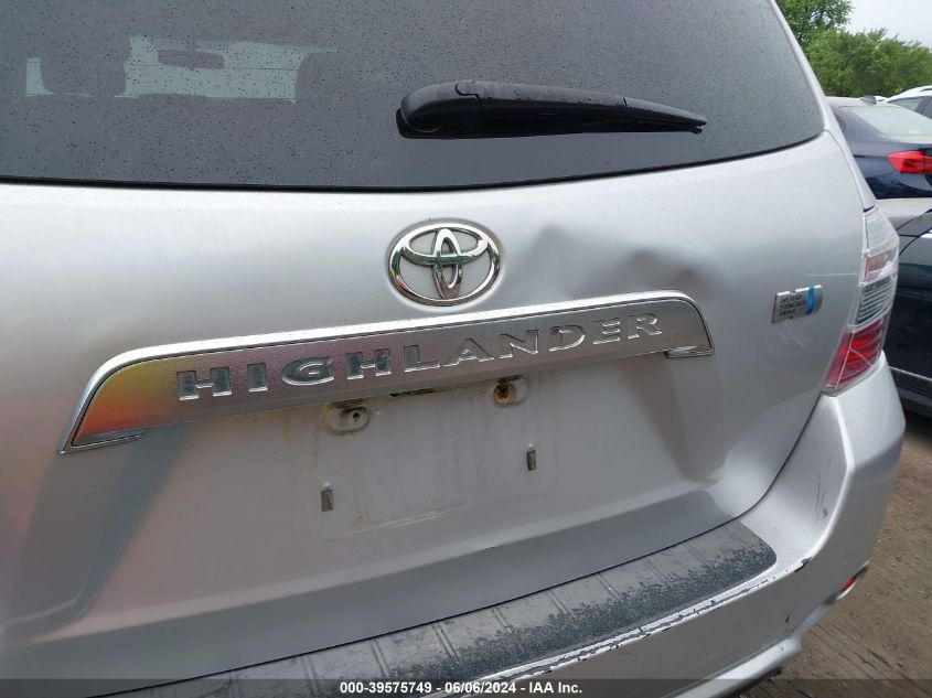 2008 Toyota Highlander Hybrid VIN: JTEEW41A682018646 Lot: 39575749