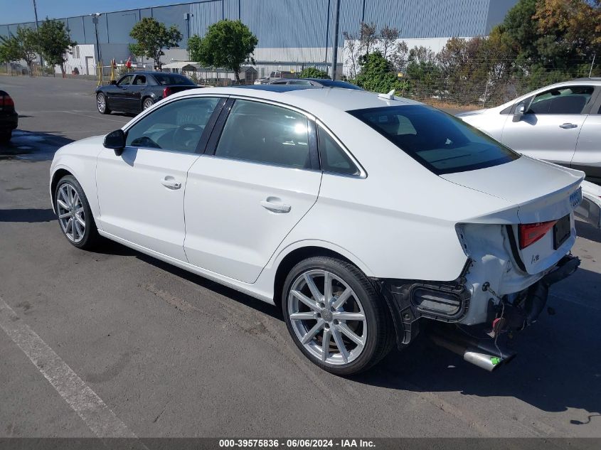 2016 Audi A3 1.8T Premium VIN: WAUC7GFF3G1060630 Lot: 39575836