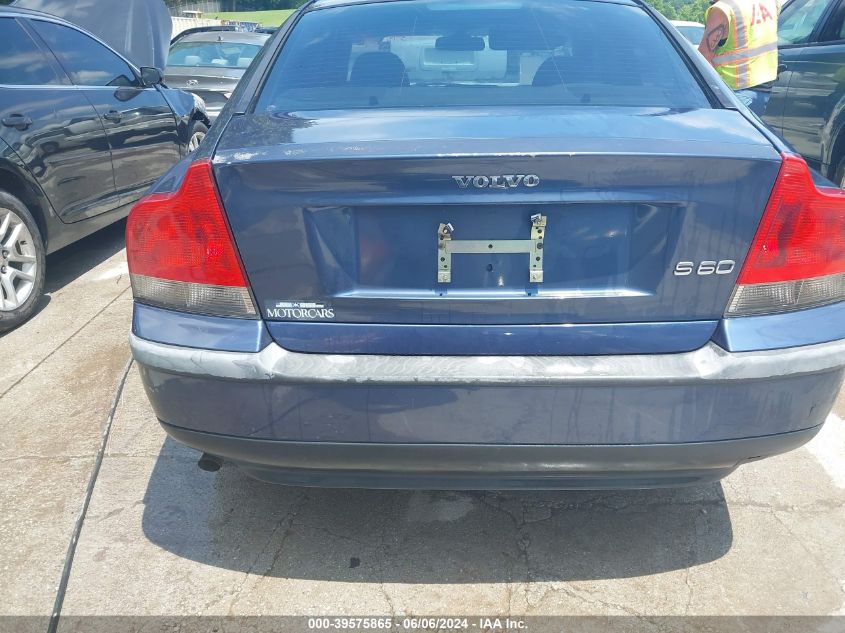 2001 Volvo S60 2.4 VIN: YV1RS61R312018543 Lot: 39575865