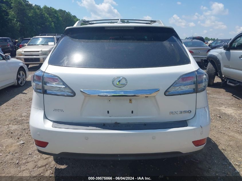 2012 Lexus Rx 350 VIN: 2T2BK1BA7CC151843 Lot: 39575866