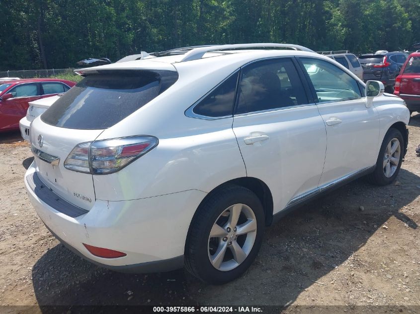 2012 Lexus Rx 350 VIN: 2T2BK1BA7CC151843 Lot: 39575866