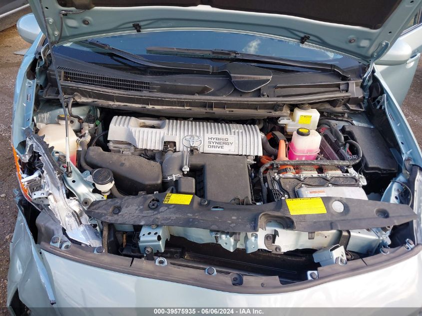 2012 Toyota Prius Two VIN: JTDKN3DU2C5483958 Lot: 39575935