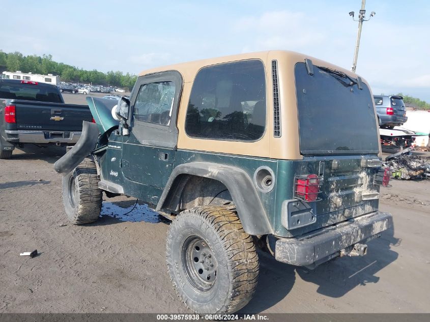 1999 Jeep Wrangler Se VIN: 1J4FY29P5XP481728 Lot: 39575938