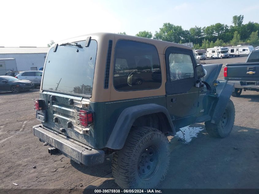 1999 Jeep Wrangler Se VIN: 1J4FY29P5XP481728 Lot: 39575938