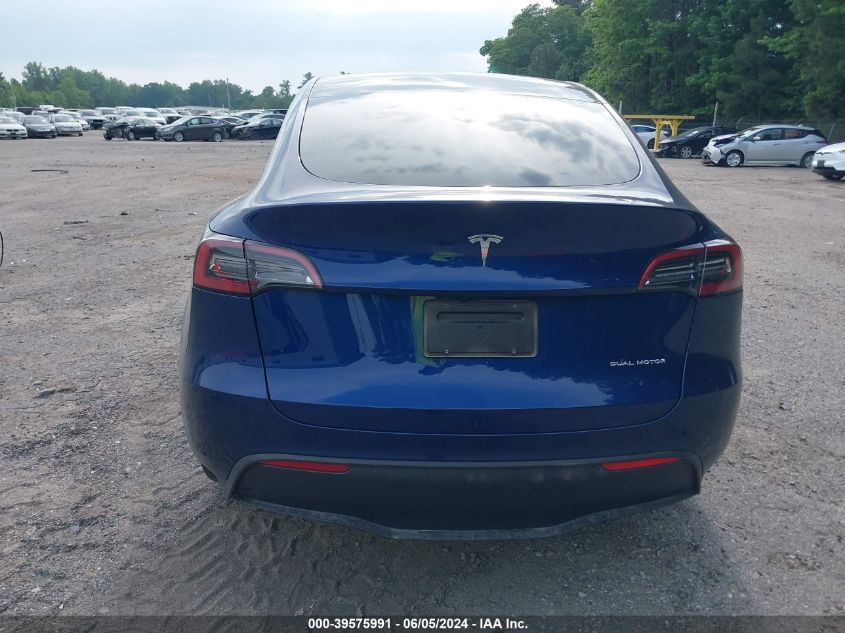 2024 Tesla Model Y Long Range Dual Motor All-Wheel Drive VIN: 7SAYGDEE3RA222170 Lot: 39575991