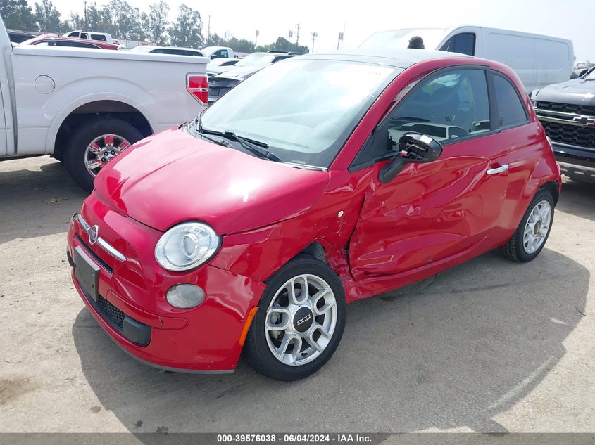 2012 Fiat 500 Pop VIN: 3C3CFFAR6CT106220 Lot: 39576038