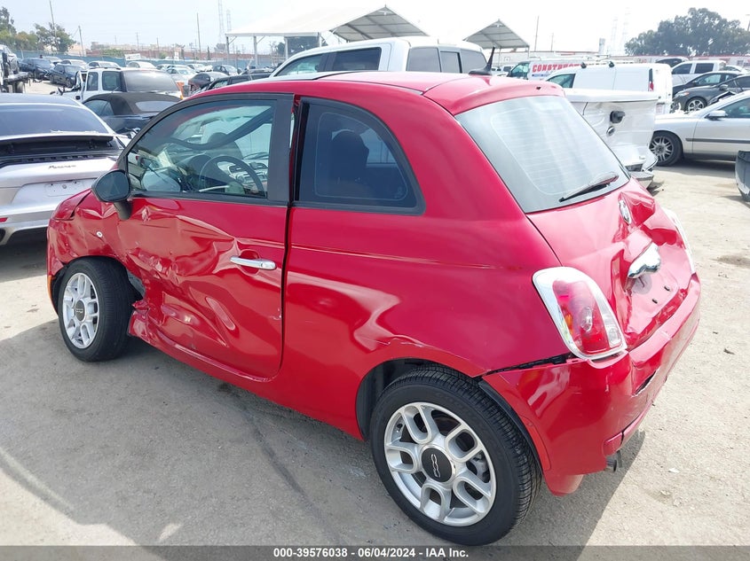 2012 Fiat 500 Pop VIN: 3C3CFFAR6CT106220 Lot: 39576038