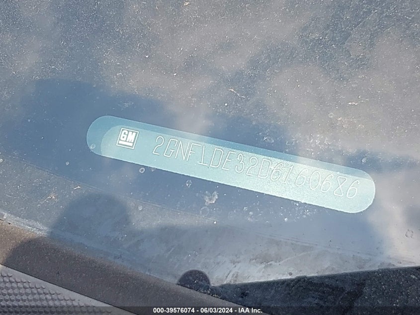 2013 CHEVROLET EQUINOX 1LT - 2GNFLDE32D6160686