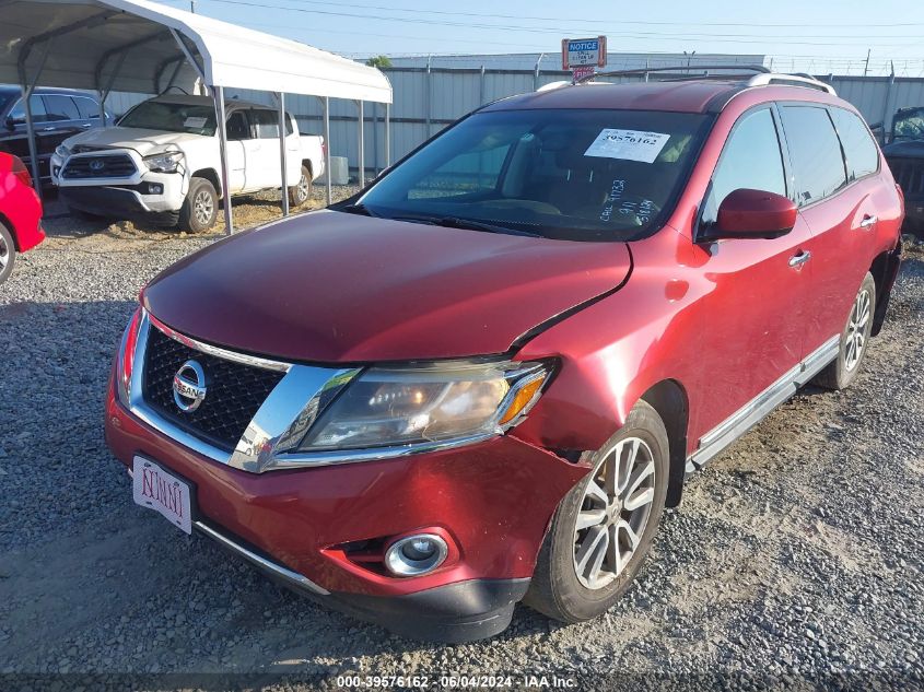 2016 Nissan Pathfinder Sl VIN: 5N1AR2MN6GC619606 Lot: 39576162