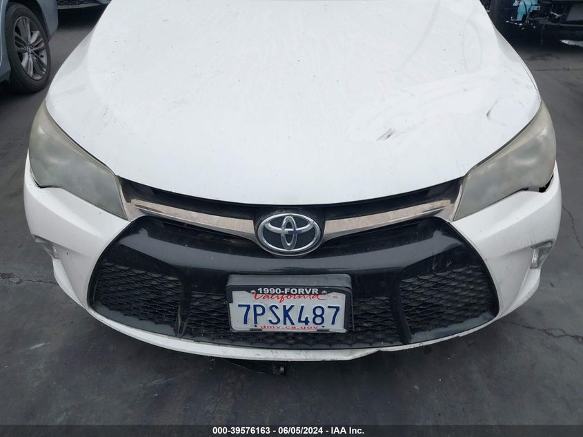 2016 Toyota Camry Se VIN: 4T1BF1FK0GU548519 Lot: 39576163