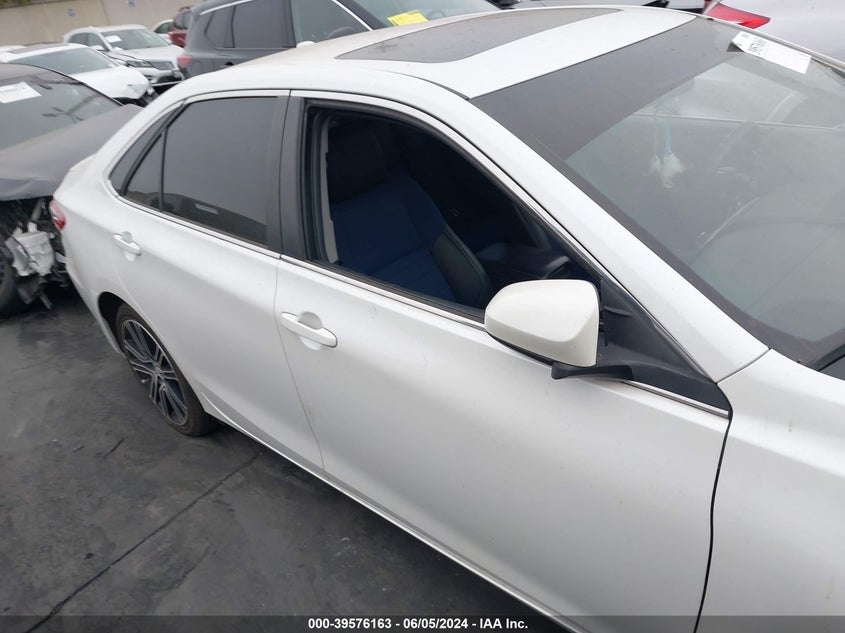 2016 Toyota Camry Se VIN: 4T1BF1FK0GU548519 Lot: 39576163