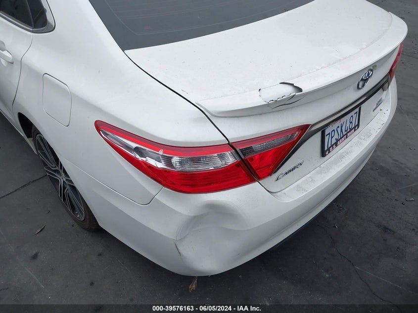 2016 Toyota Camry Se VIN: 4T1BF1FK0GU548519 Lot: 39576163